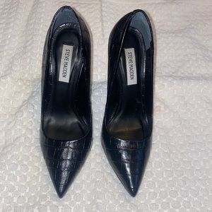 Steve Madden Vala high heels size 7 black croc